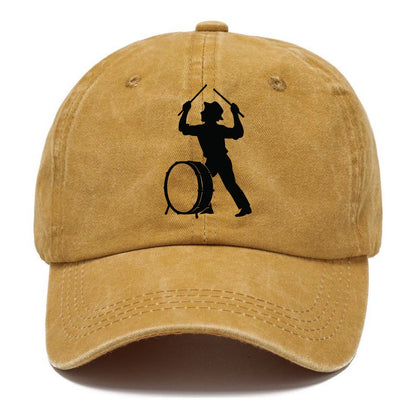 Drummer with drumsticks raised high - Classic Cap - Golden Harvest(Yellow)