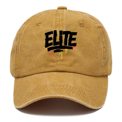 Bold typography design - "ELITE" - top tier, highest level - Classic Cap - Golden Harvest(Yellow)