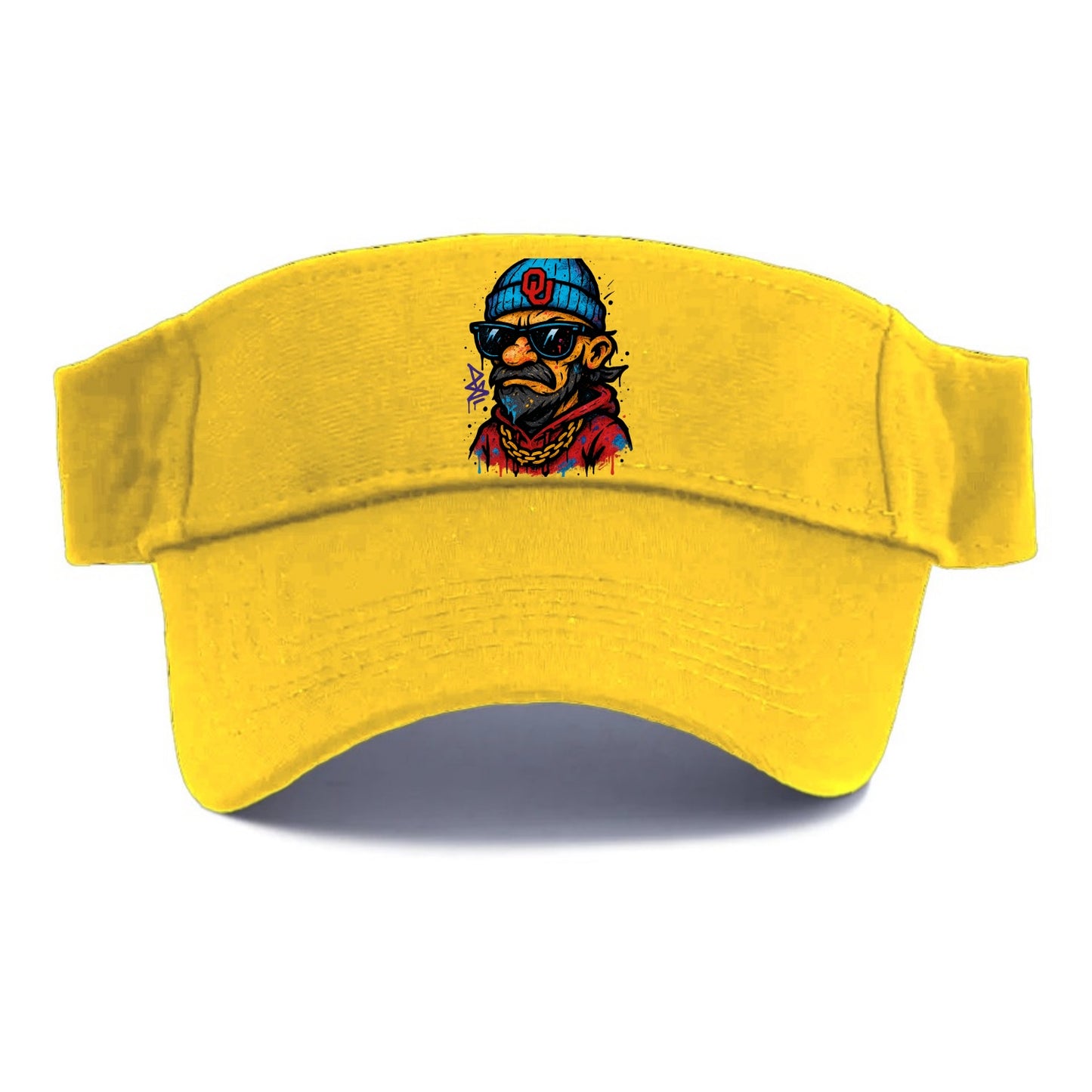 Norman Sooner wearing Oklahoma beanie with OU patch - Visor - Golden Harvest(Yellow)