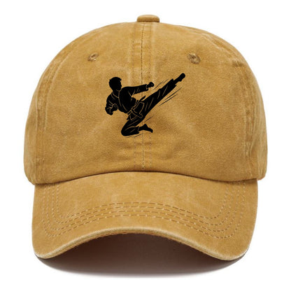 Korean taekwondo flying kick - Classic Cap - Golden Harvest(Yellow)