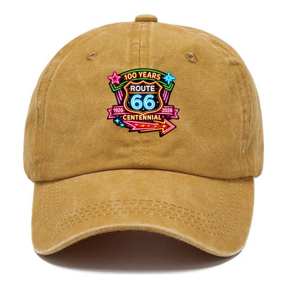 CENTENNIAL BADGE | 100 Years celebration emblem | 1926-2026 dates | Anniversary crest - Classic Cap - Golden Harvest(Yellow)