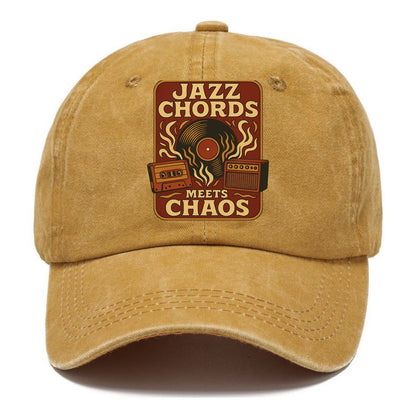 Jazz chords with hyperpop energy - "Jazz Meets Chaos" - unexpected fusion - Classic Cap - Golden Harvest(Yellow)