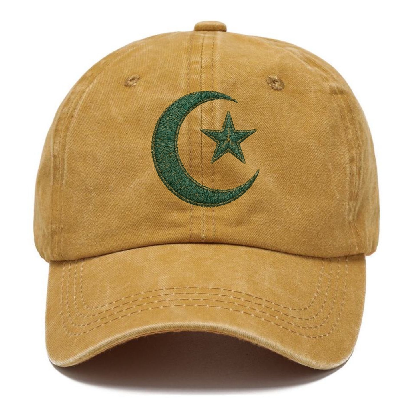 Crescent Moon and Star - Classic Cap - Golden Harvest(Yellow)