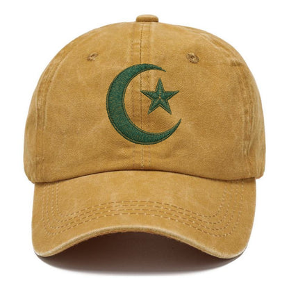 Crescent Moon and Star - Classic Cap - Golden Harvest(Yellow)