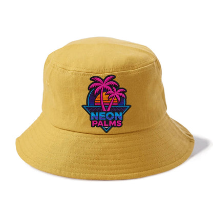 Neon Palms - Bucket Hat - Golden Harvest(Yellow)