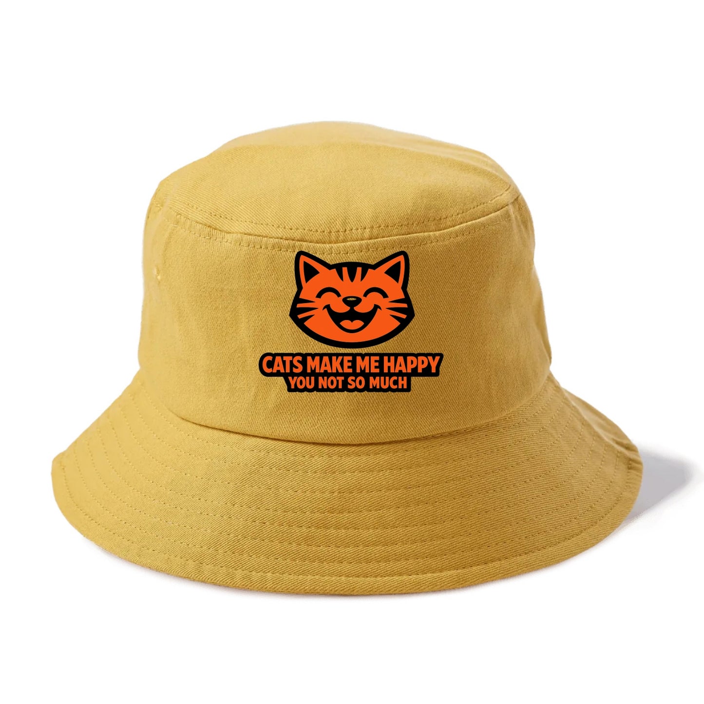 Feline Joy and Sassy Truths - Bucket Hat - Golden Harvest(Yellow)
