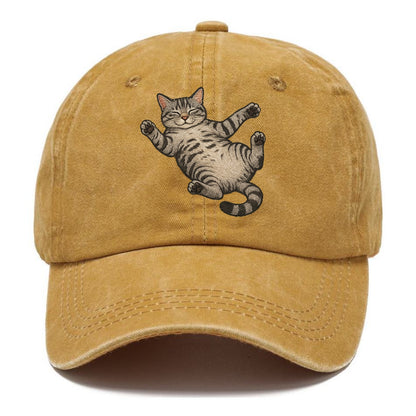 American Shorthair  fully relaxed sprawl Classic Cap - Golden Harvest(Yellow)