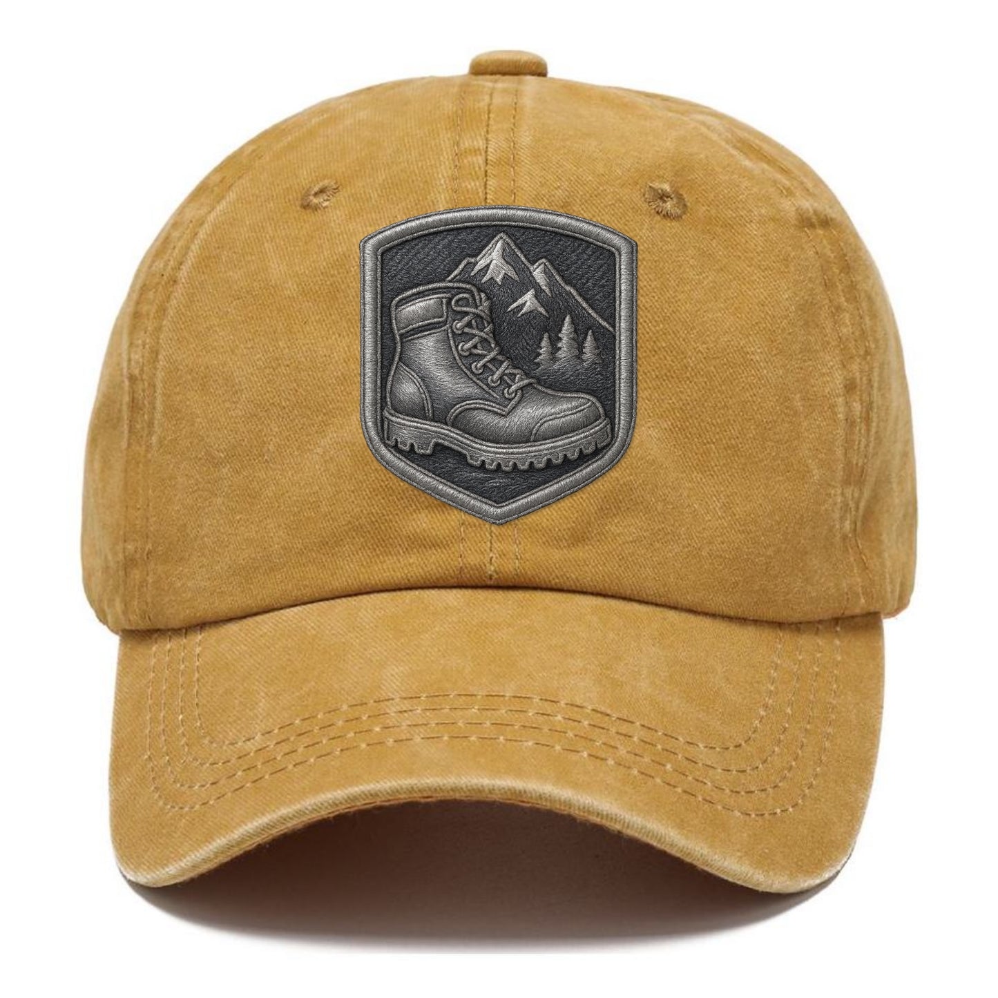 Hiking boots with mountain peak - hiker pride - Classic Cap - Golden Harvest(Yellow)