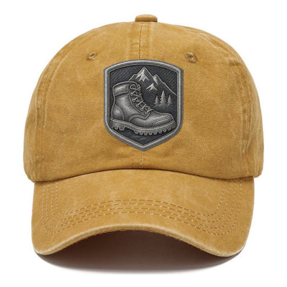 Hiking boots with mountain peak - hiker pride - Classic Cap - Golden Harvest(Yellow)