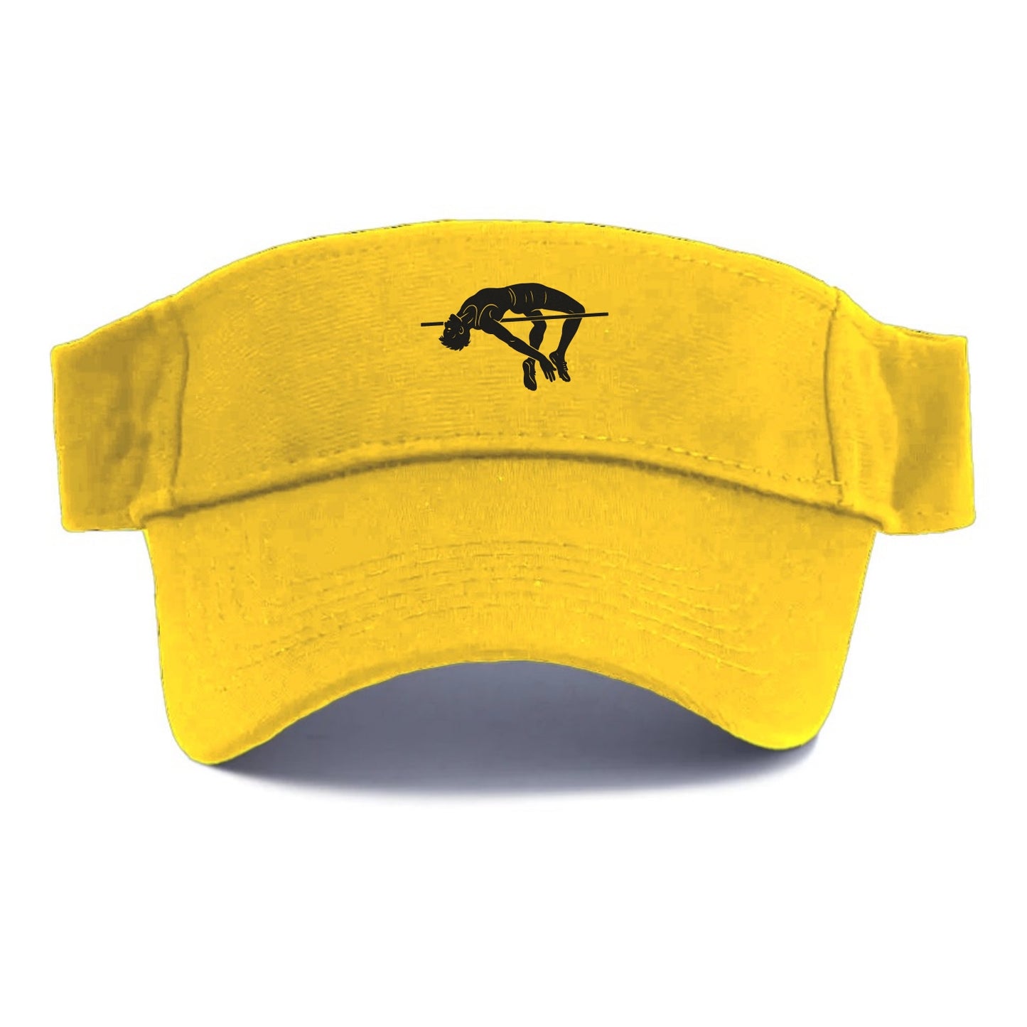 High jumper arching over bar - Visor - Golden Harvest(Yellow)