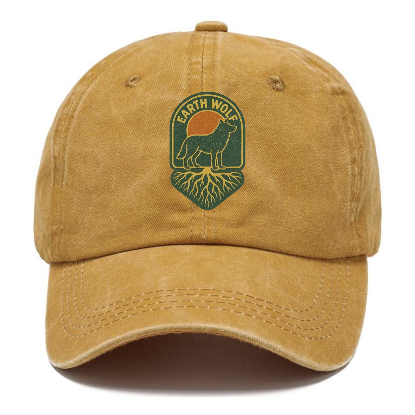 Earth Wolf Roots  - Classic Cap - Golden Harvest(Yellow)