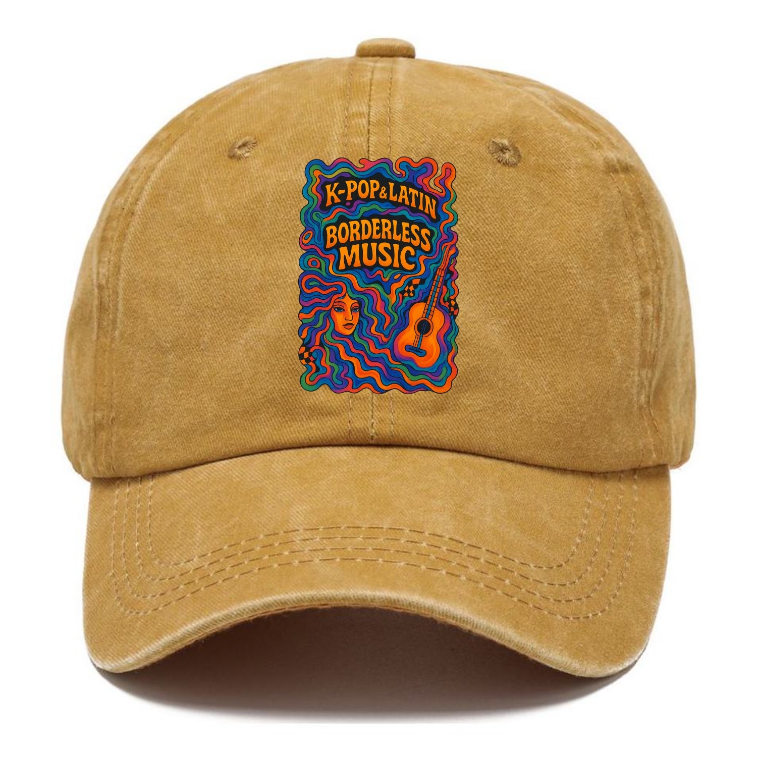 K-Pop and Latin fusion explosion - "Borderless Music" - cross-cultural sounds - Classic Cap - Golden Harvest(Yellow)