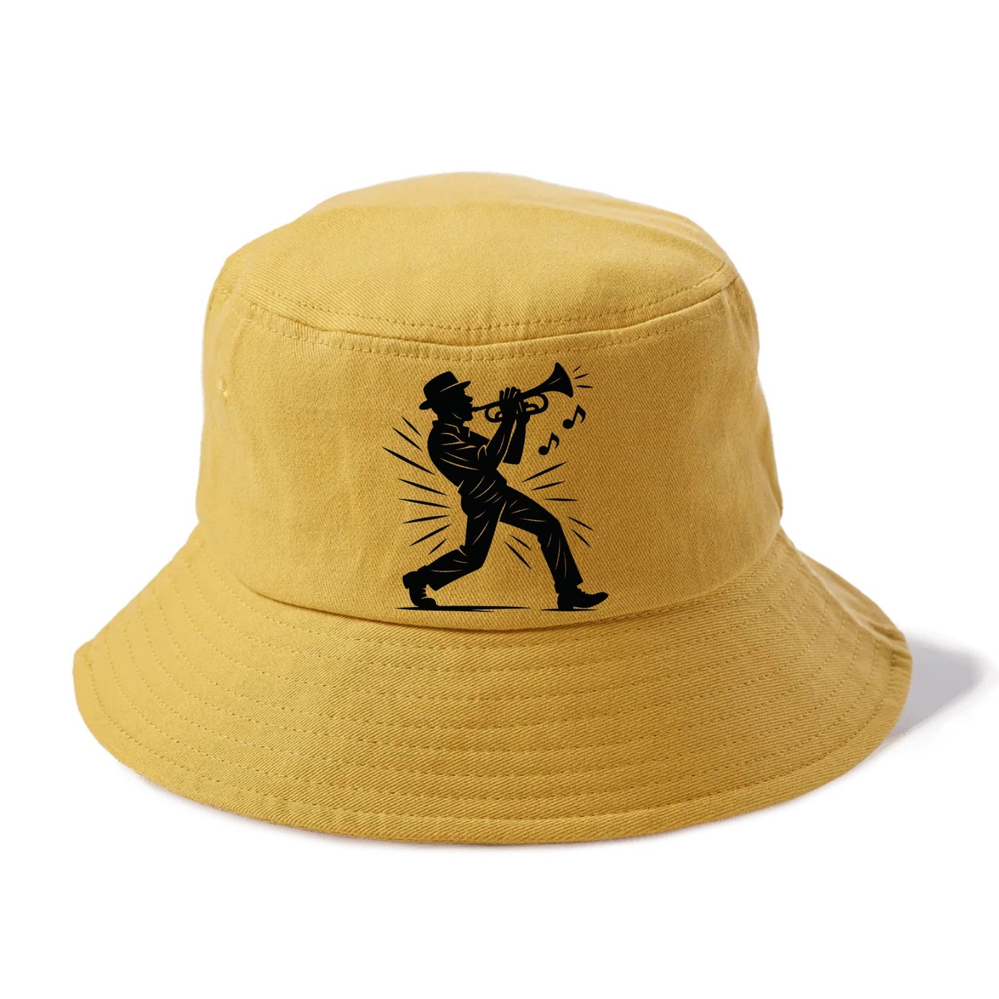 New Orleans jazz musician street corner - Bucket Hat - Golden Harvest(Yellow)
