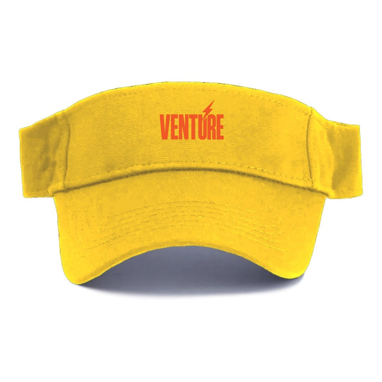 Bold typography design - "VENTURE" - taking risks, bold exploration - Visor - Golden Harvest(Yellow)