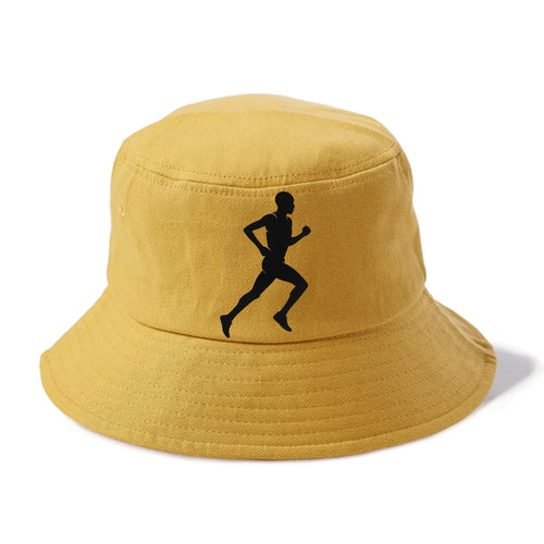 Kenyan distance runner stride - Bucket Hat