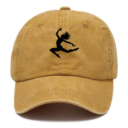 Contemporary dancer leap mid-air - Classic Cap - Golden Harvest(Yellow)