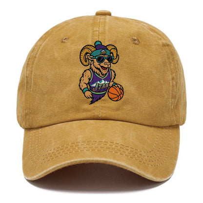Utah Bighorn wearing Jazz beanie with mountain melody patch and wayfarer sunglasses - Classic Cap - Golden Harvest(Yellow)