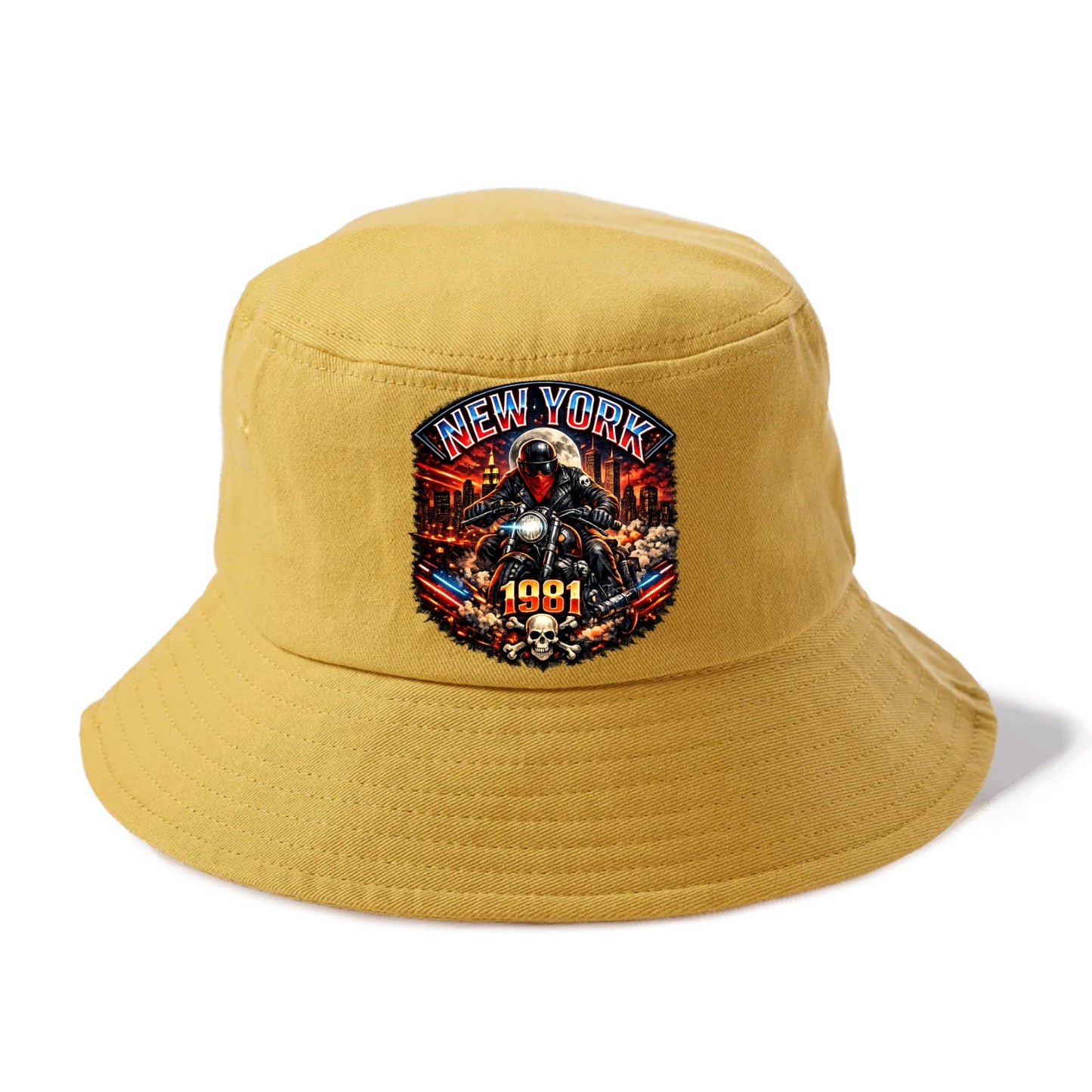 New York 1981 Biker - Bucket Hat - Golden Harvest(Yellow)