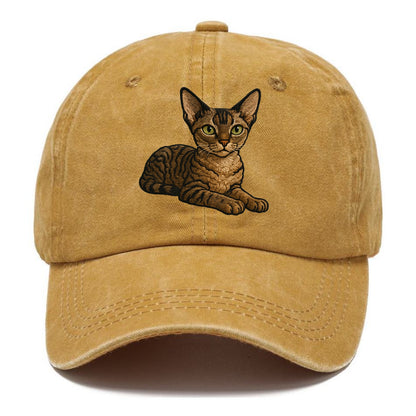 Devon Rex  relaxed lying down with head Classic Cap - Golden Harvest(Yellow)