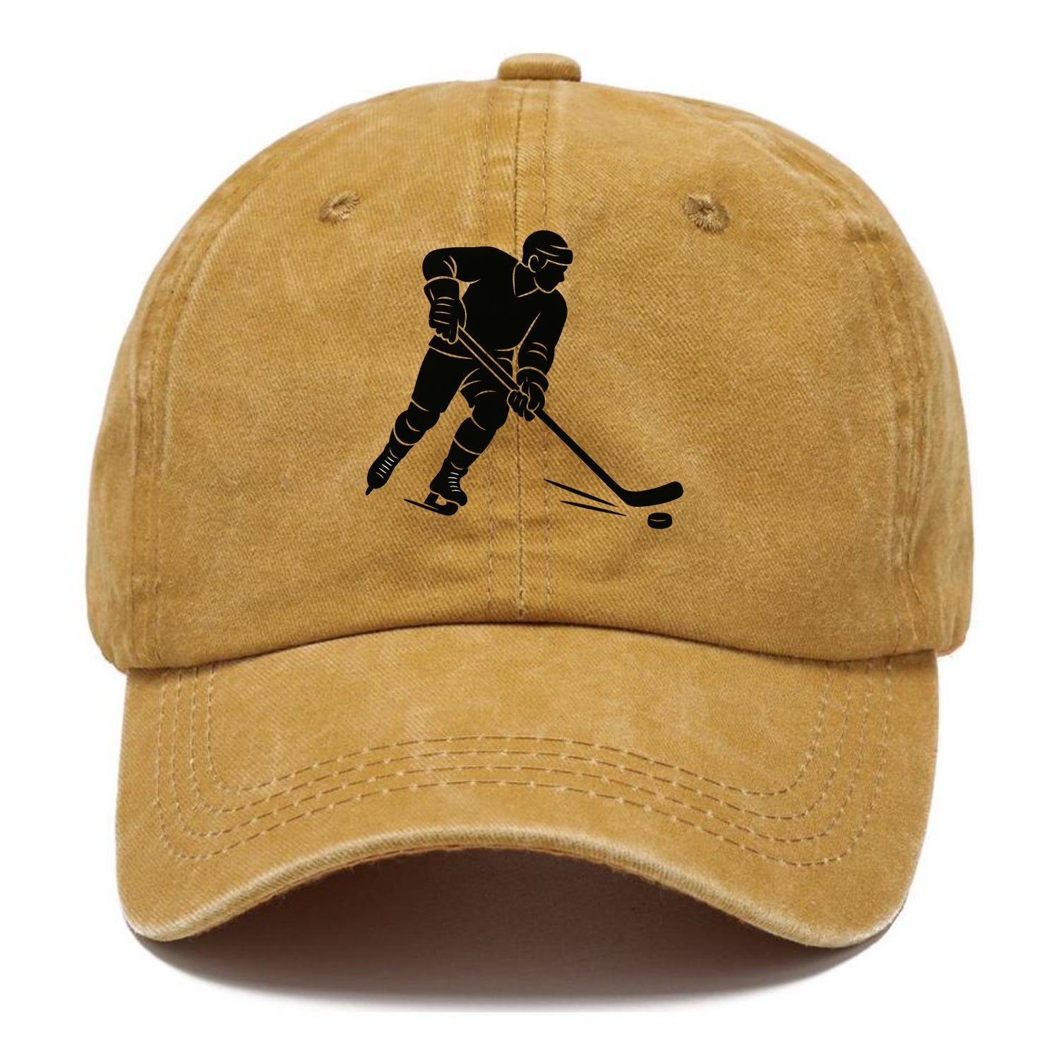 Ice hockey player shooting puck - Classic Cap - Golden Harvest(Yellow)