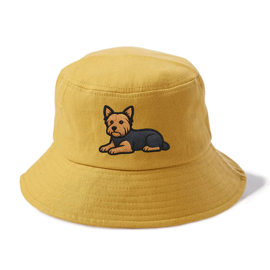 Yorkshire Terrier - Blue and tan relaxed Bucket Hat - Golden Harvest(Yellow)