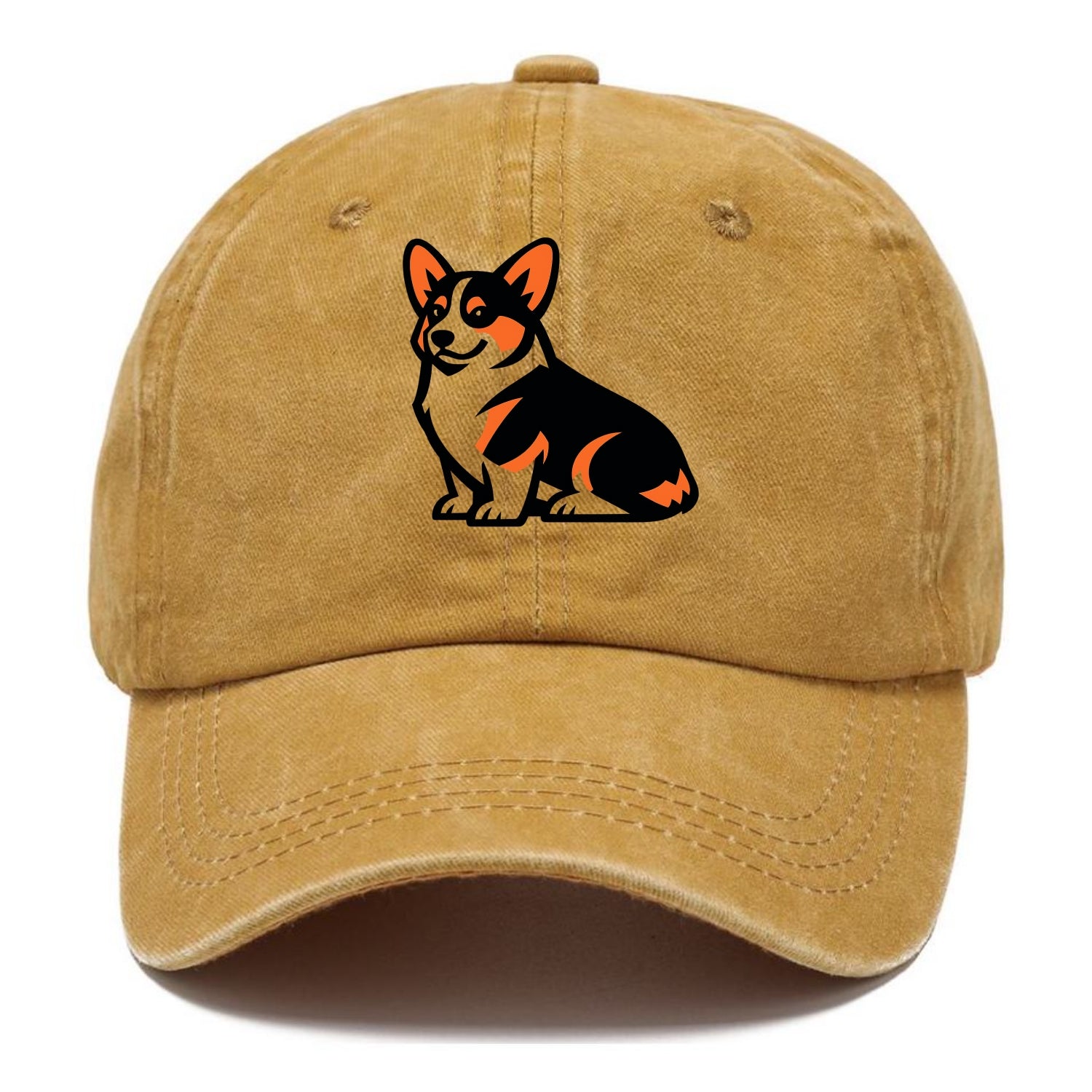 Tricolor Corgi Charm - Classic Cap - Golden Harvest(Yellow)