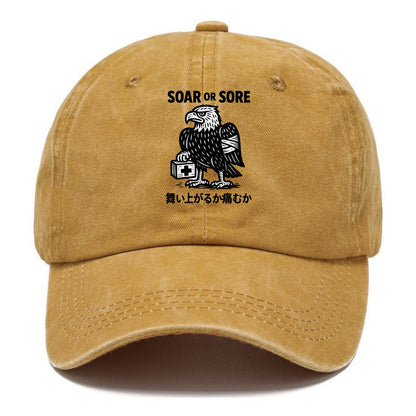 Soar or Sore - Eagle with bandaged wing Classic Cap - Golden Harvest(Yellow)