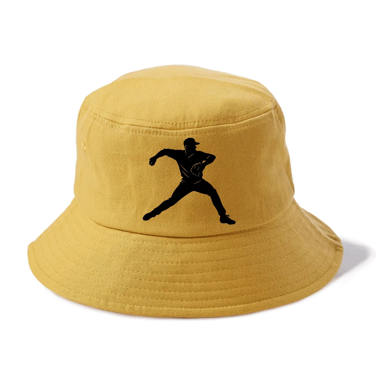 Baseball pitcher wind-up motion - Bucket Hat - Golden Harvest(Yellow)