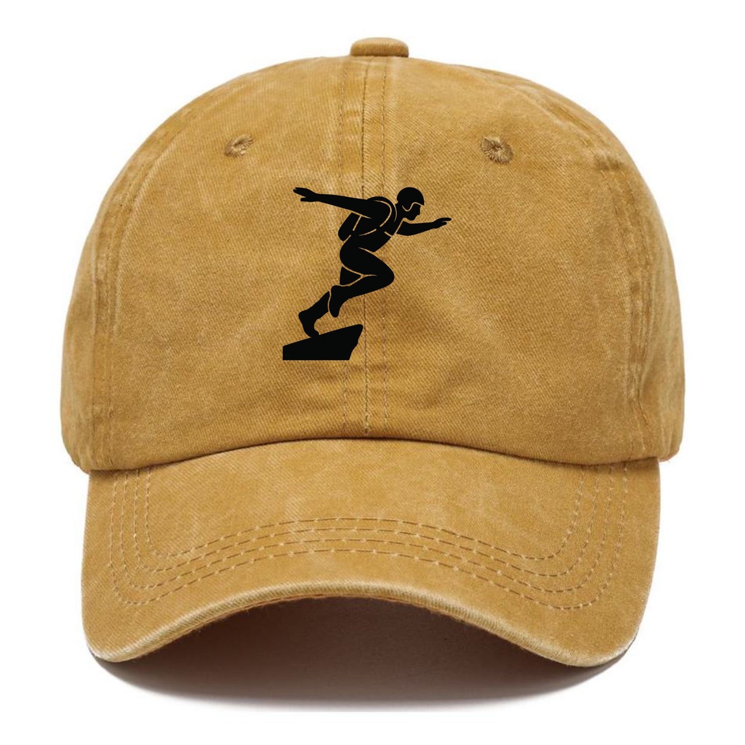 Base jumper launching off - Classic Cap - Golden Harvest(Yellow)