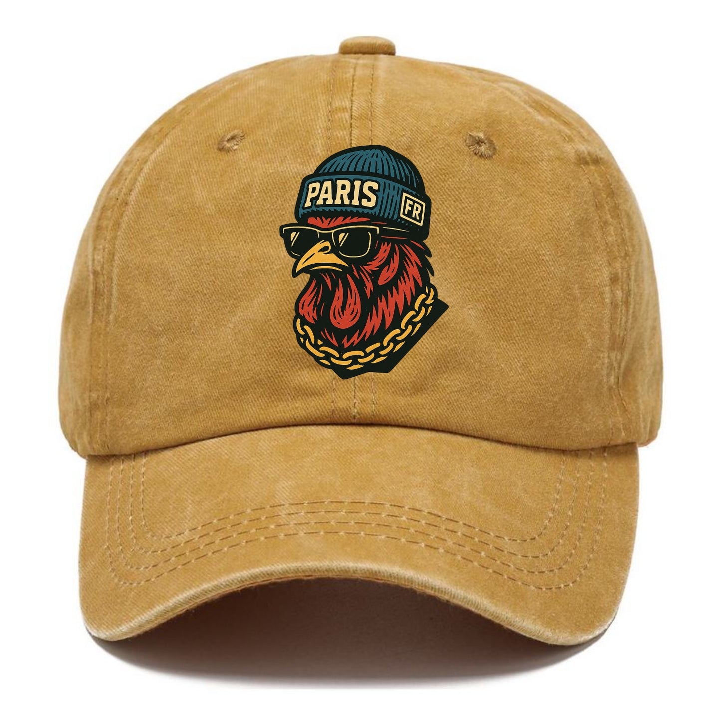 Paris Rooster - Classic Cap - Golden Harvest(Yellow)