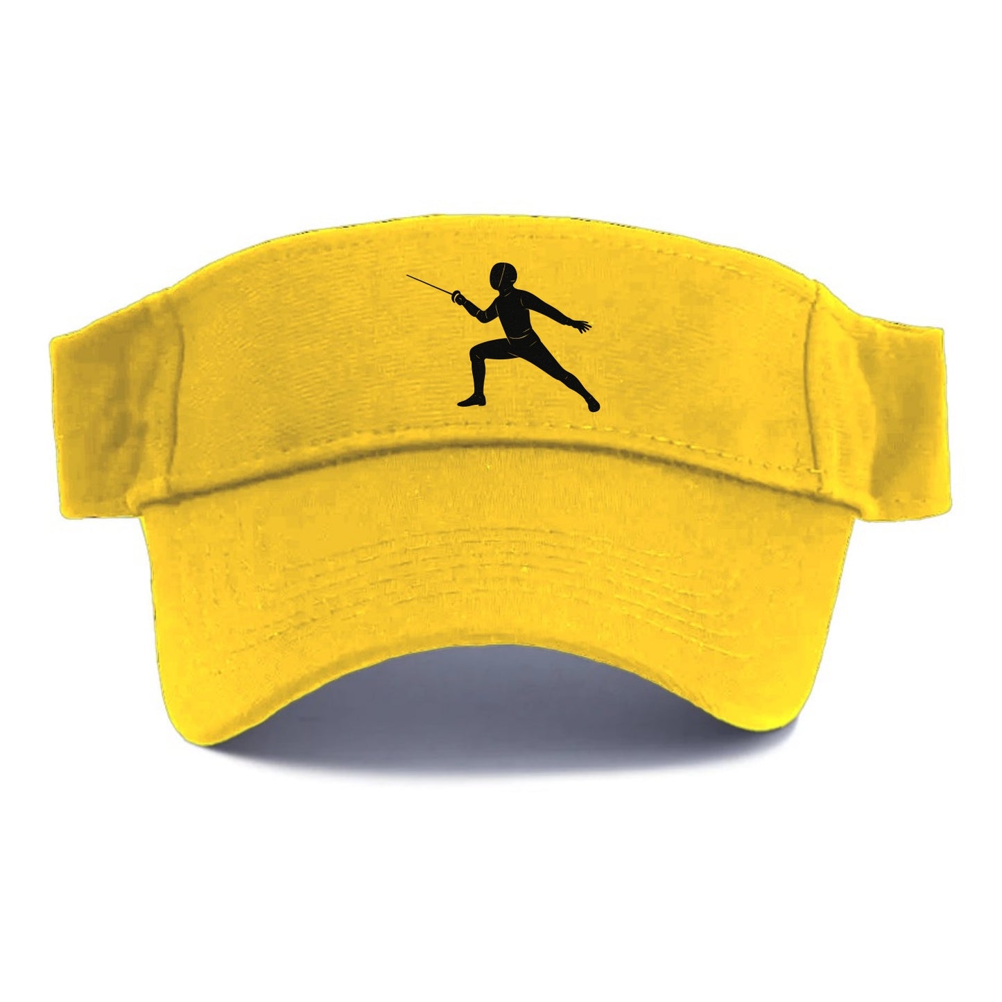 Fencer in lunge position - Visor - Golden Harvest(Yellow)