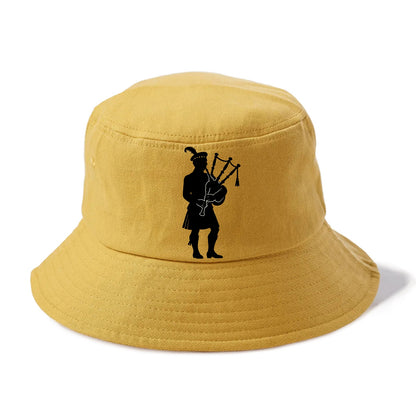 Bagpiper in traditional stance - Bucket Hat - Golden Harvest(Yellow)