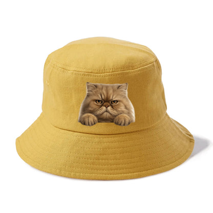 Persian Cat  - Bucket Hat - Golden Harvest(Yellow)