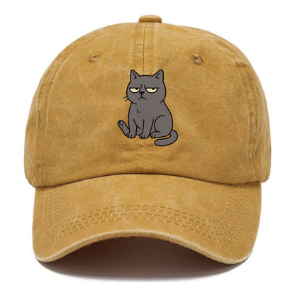 The Cat Judging Silently - Classic Cap - Golden Harvest(Yellow)