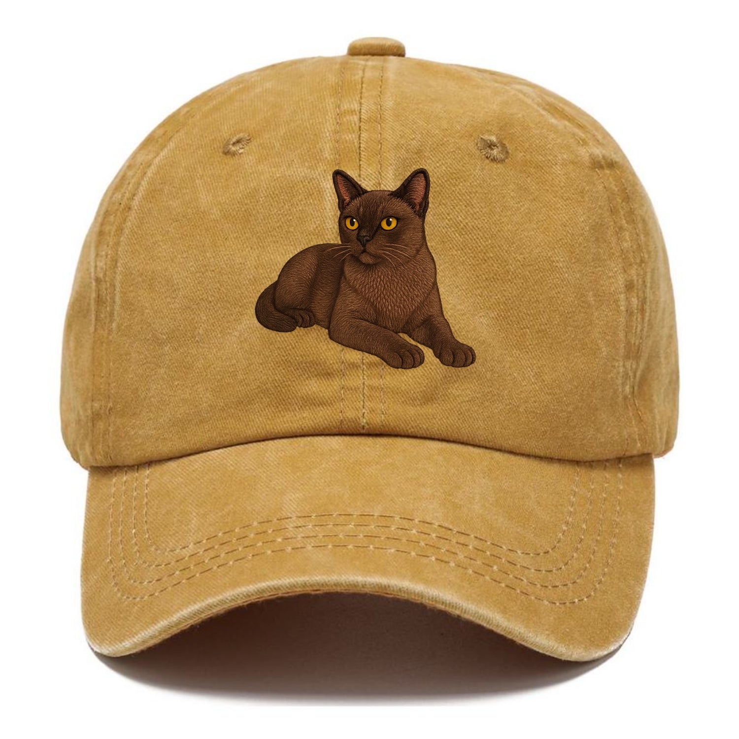 Burmese  relaxed lying down with head up Classic Cap - Golden Harvest(Yellow)