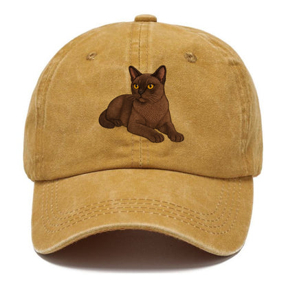 Burmese  relaxed lying down with head up Classic Cap - Golden Harvest(Yellow)