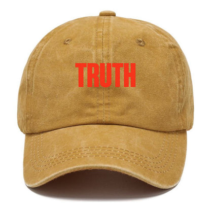 Bold typography design - "TRUTH" - honesty, reality - Classic Cap - Golden Harvest(Yellow)