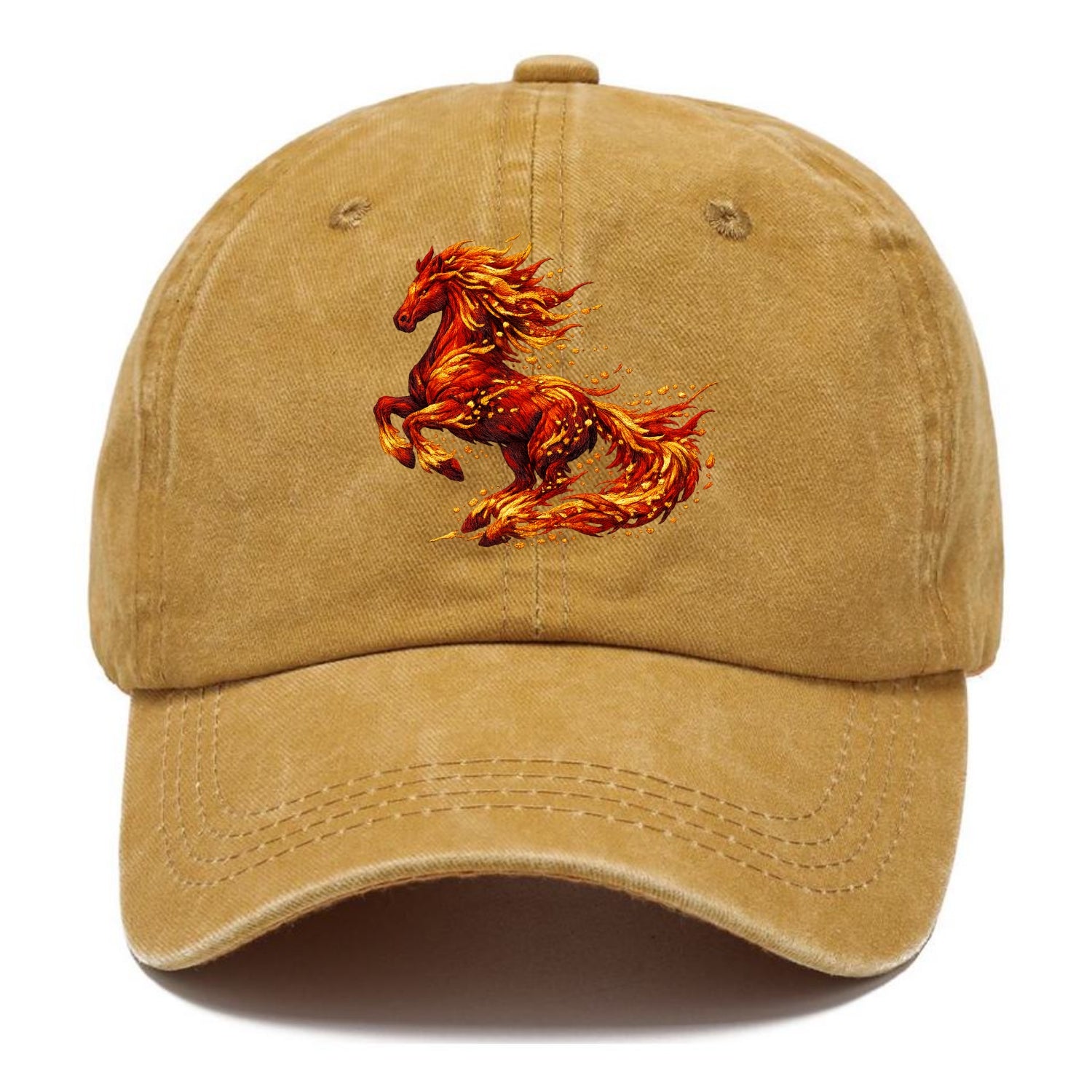 EMBER RISING | Sparks forming into horse shape | Particles of fire | Energy - Classic Cap - Golden Harvest(Yellow)