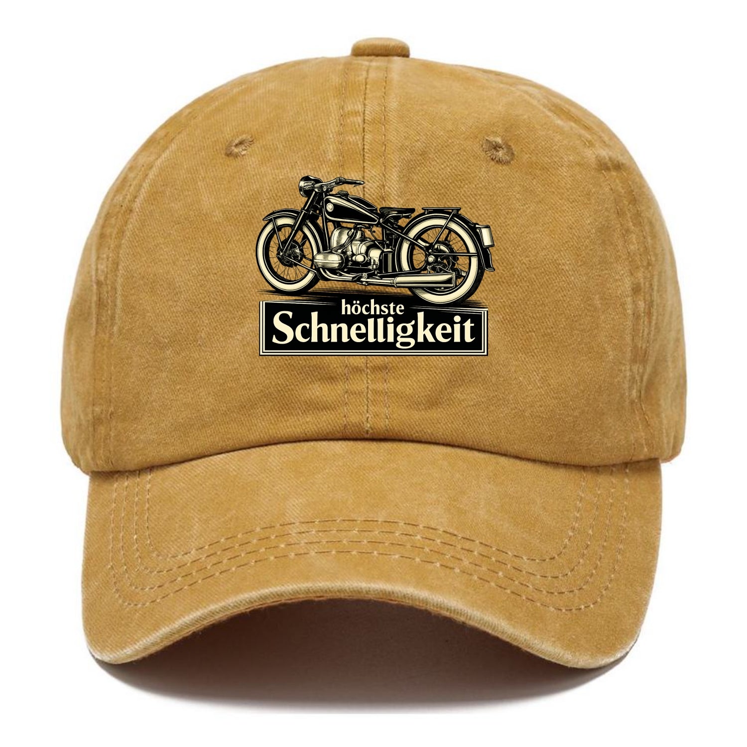 German Speed Motorcycle - Classic Cap - Golden Harvest(Yellow)