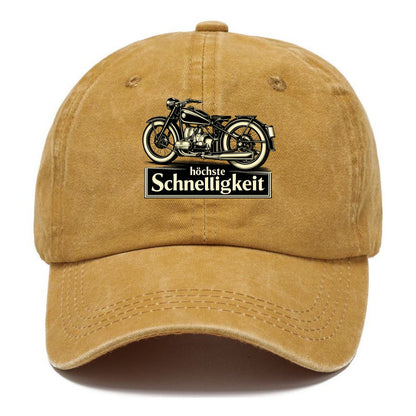 German Speed Motorcycle - Classic Cap - Golden Harvest(Yellow)