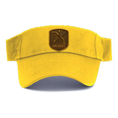 Bow and arrow crossed - archery enthusiast - Visor - Golden Harvest(Yellow)