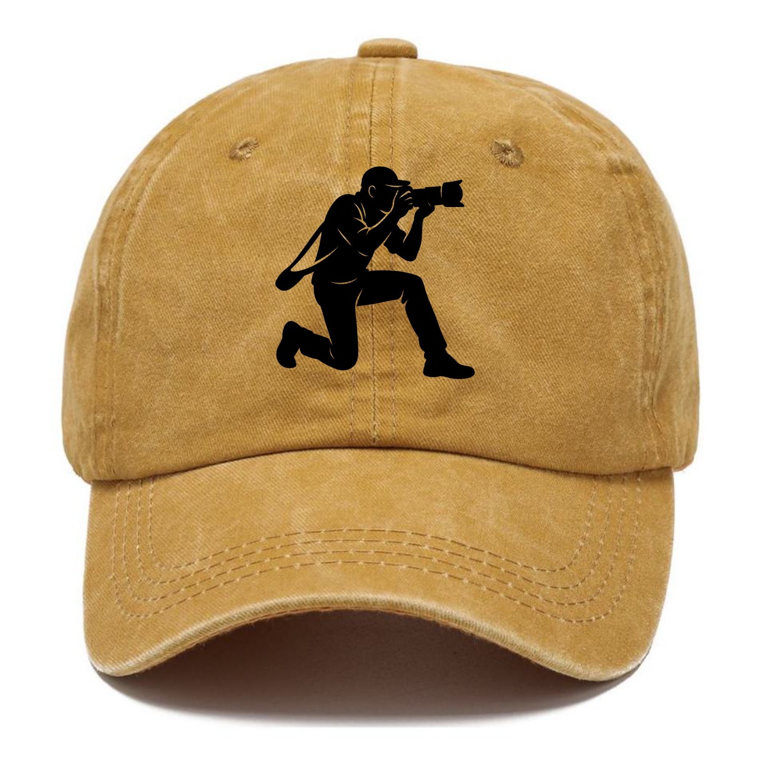 Photographer capturing perfect shot - Classic Cap - Golden Harvest(Yellow)