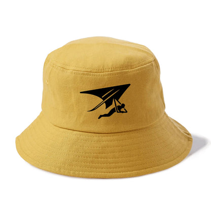 Hang glider soaring - Bucket Hat - Golden Harvest(Yellow)
