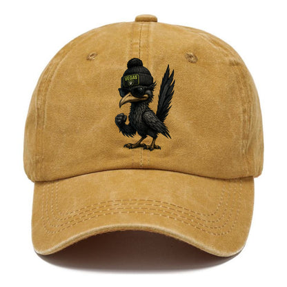 Vegas Roadrunner wearing Raiders beanie with neon patch and wayfarer sunglasses - Classic Cap - Golden Harvest(Yellow)