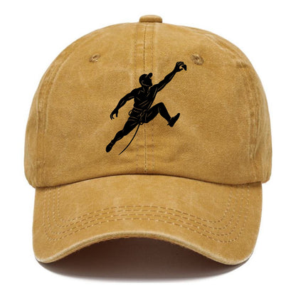 Rock wall climber reaching hold - Classic Cap - Golden Harvest(Yellow)