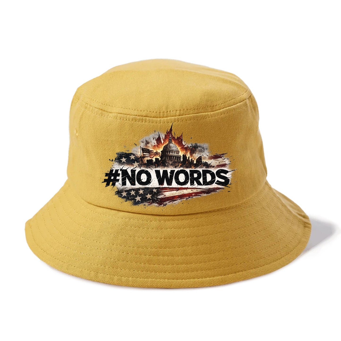 No Words! - Bucket Hat - Golden Harvest(Yellow)