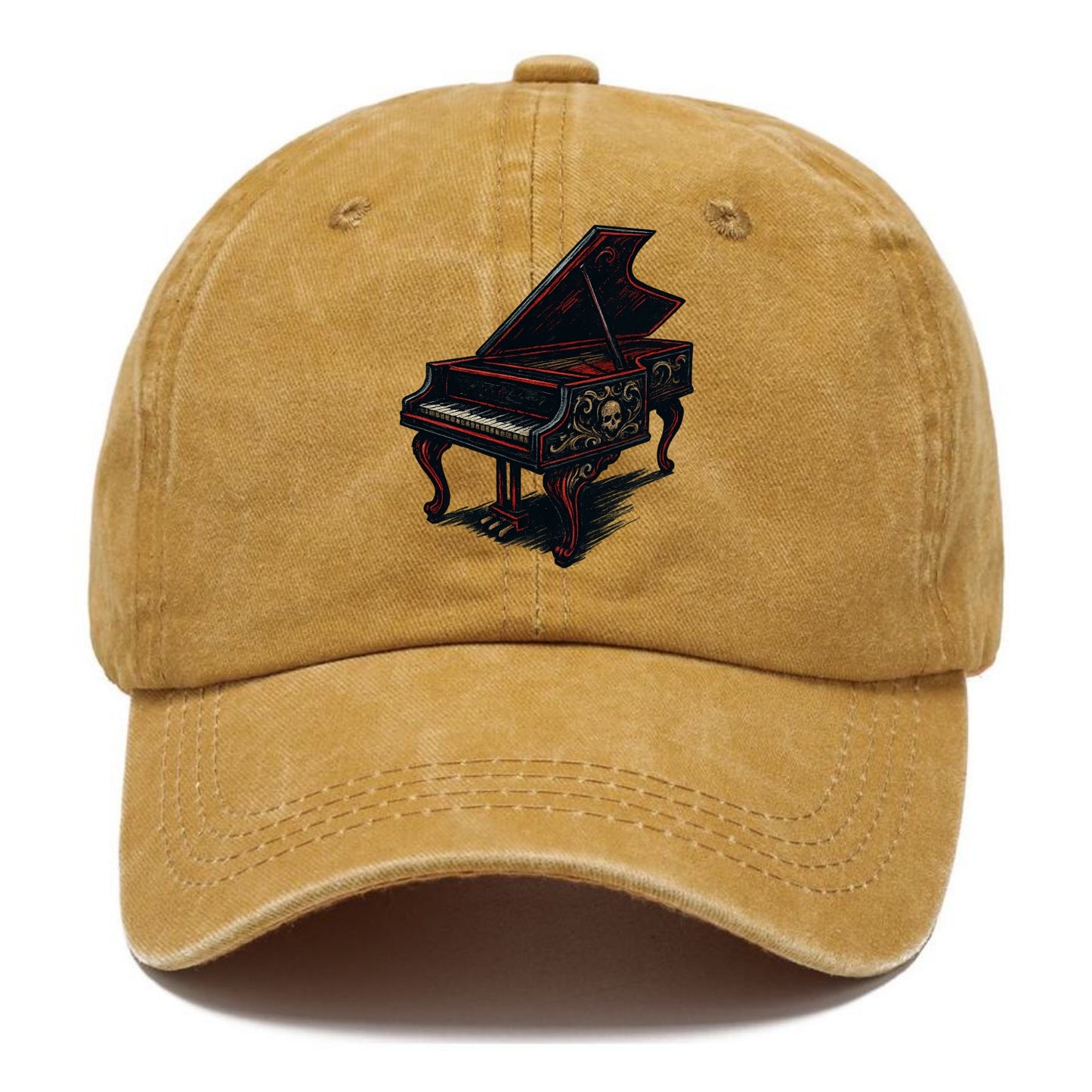 Harpsichord with baroque decorative styling - Classic Cap - Golden Harvest(Yellow)