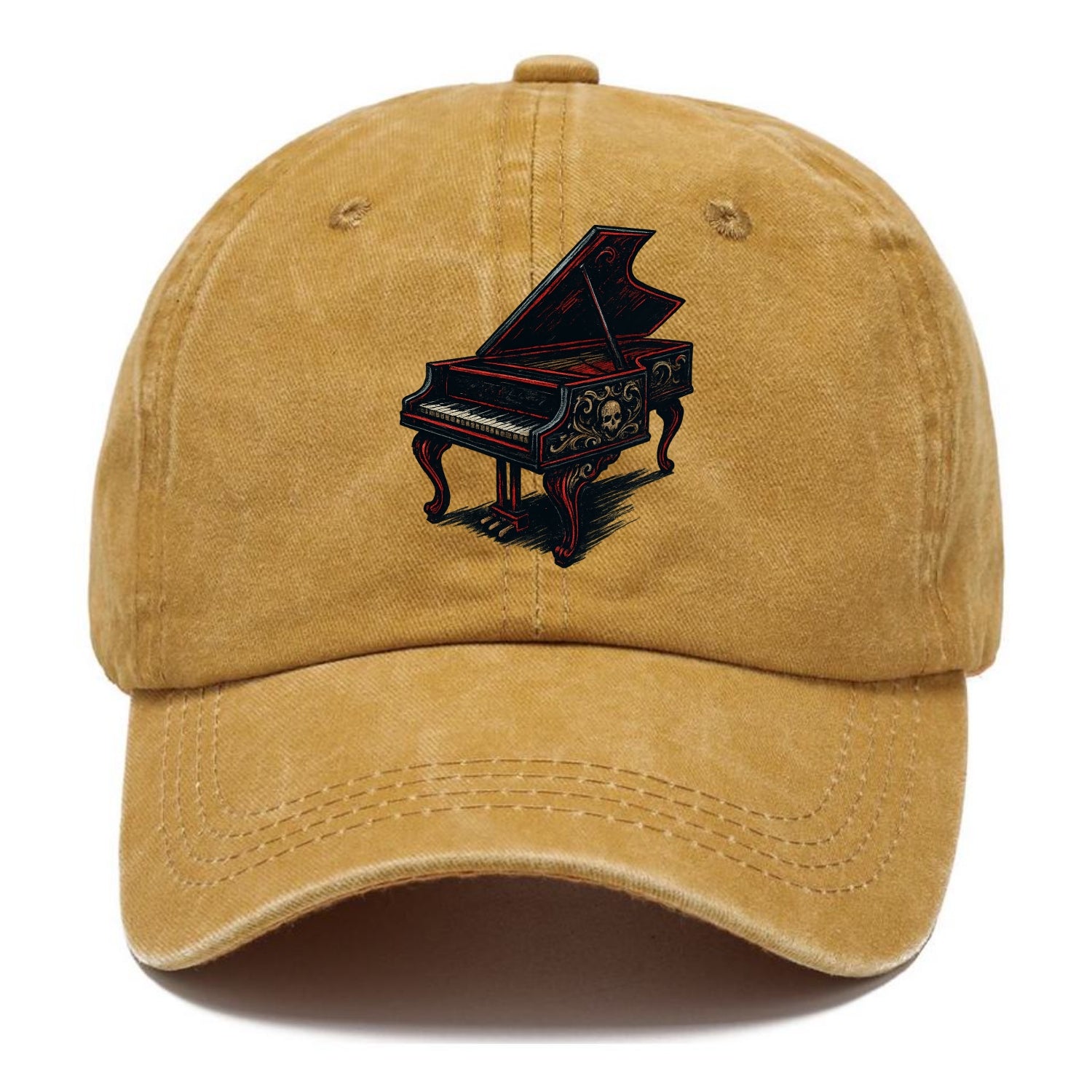 Harpsichord with baroque decorative styling - Classic Cap - Golden Harvest(Yellow)