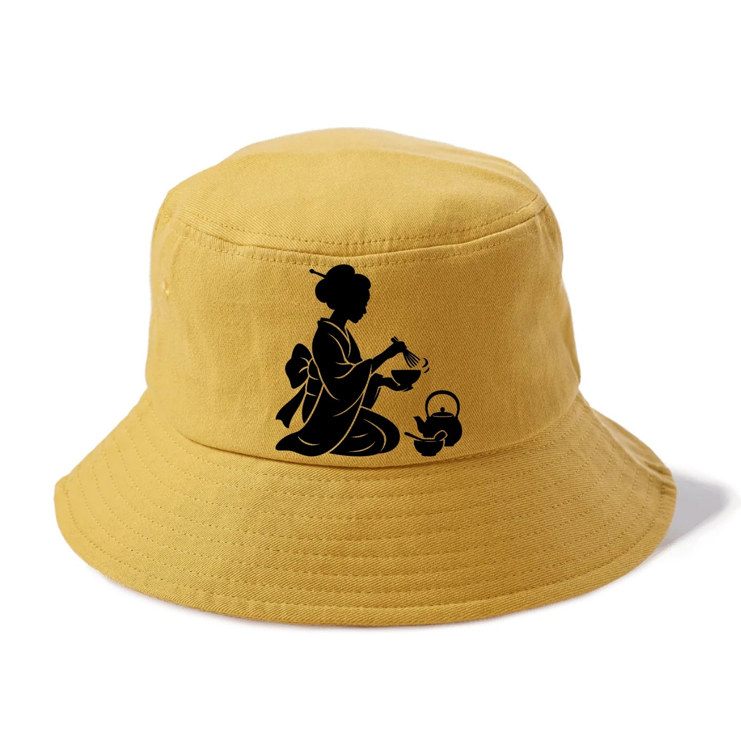 Geisha traditional tea ceremony - Bucket Hat - Golden Harvest(Yellow)