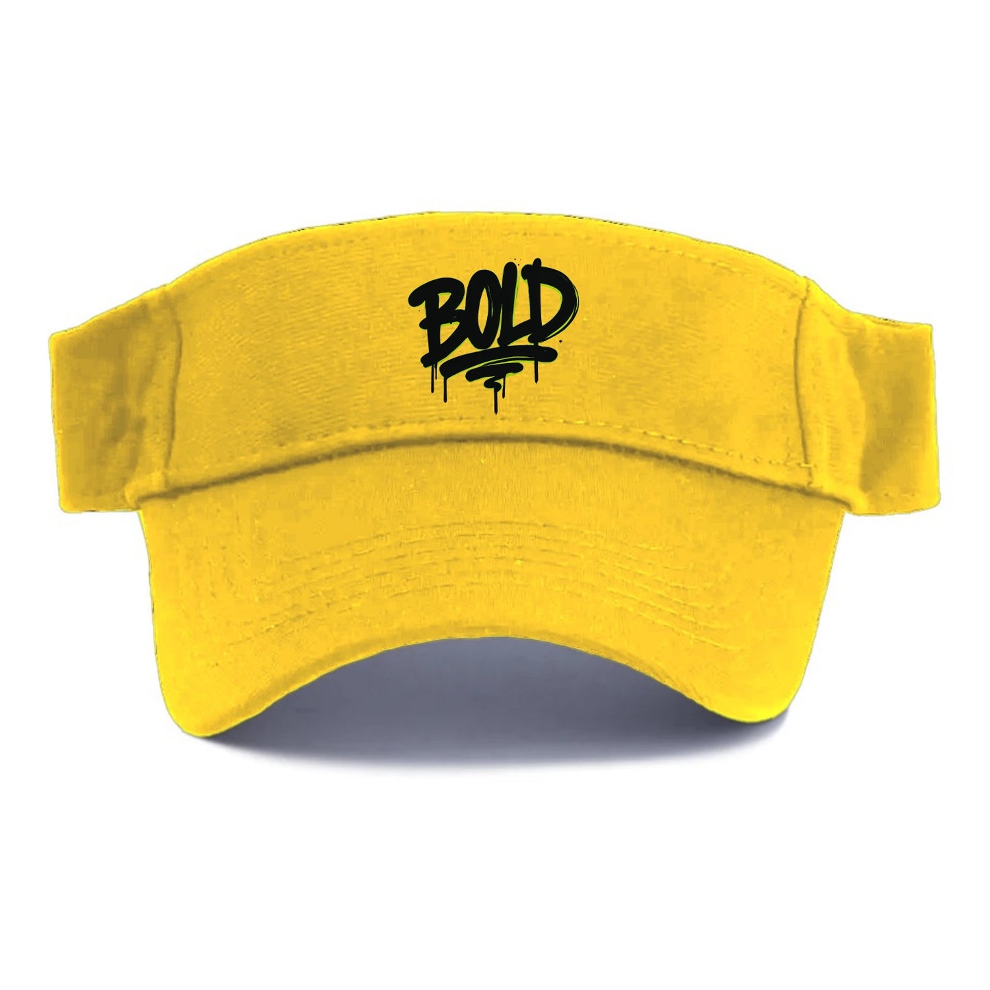 Bold typography design - "BOLD" - courageous, standing out - Visor - Golden Harvest(Yellow)